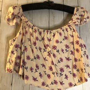 Off the Shoulder BoHo Crop Top